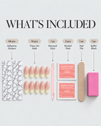 Mimo Beauty press-on nail kit information guide